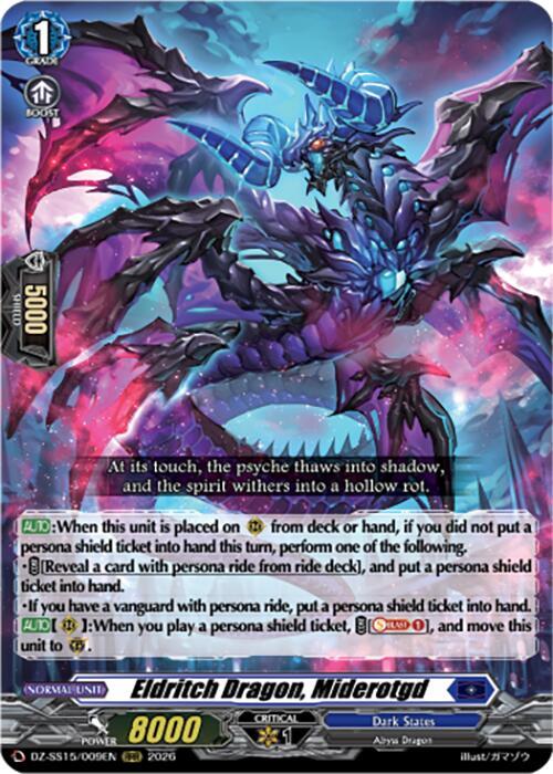 Fiendish Misfortune Dragon, Miderotgd — DZ-SS15/009EN — RRR — English