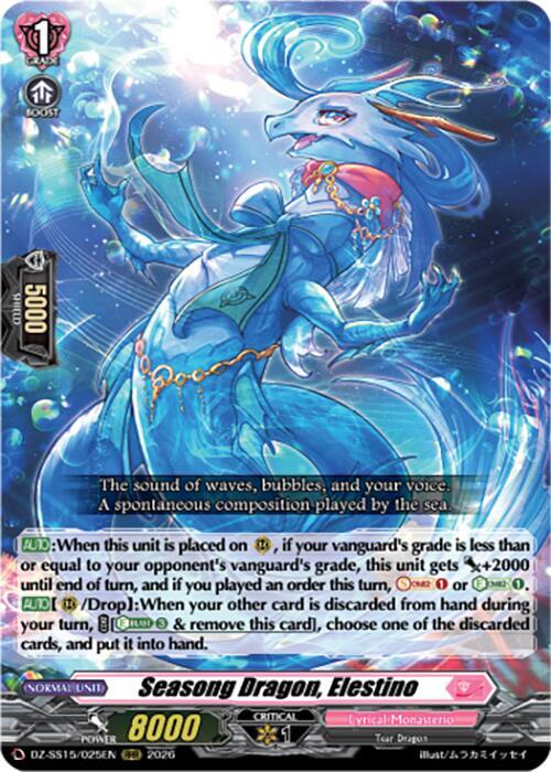 Seasong Dragon, Elestino — DZ-SS15/025EN — RRR — English