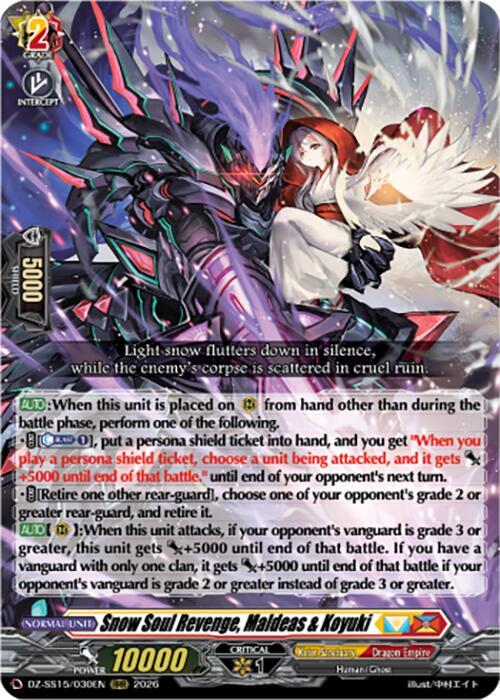 Snow Soul Revenge, Maldeas & Koyuki — DZ-SS15/030EN — RRR — English