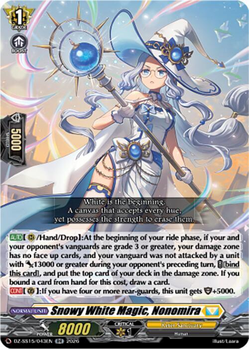 Snowy White Magic, Nonomira — DZ-SS15/043EN — RR — English