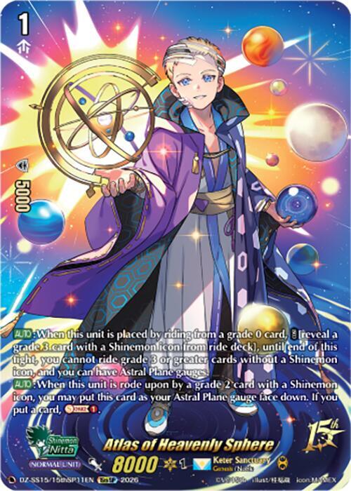 Atlas of Heavenly Sphere — DZ-SS15/15thSP11EN — 15thSP — English