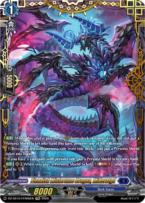 Fiendish Misfortune Dragon, Miderotgd — DZ-SS15/FFR06EN — FFR — English