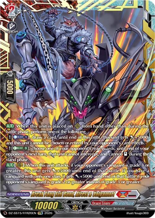 Break Fang Evil Bond, Alrest & Volgamort — DZ-SS15/FFR20EN — FFR — English