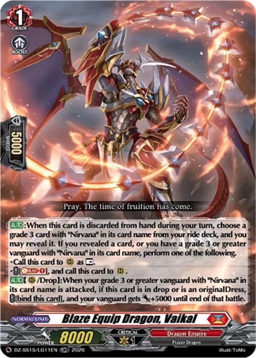Blaze Equip Dragon, Vaikal — DZ-SS15/LG11EN — LGRR — English
