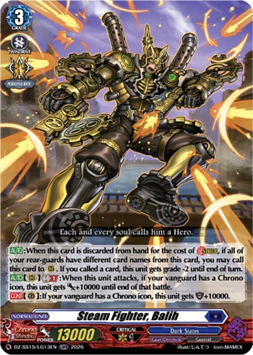 Steam Fighter, Balih — DZ-SS15/LG13EN — LGRR — English