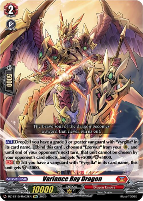 Variance Ray Dragon — DZ-SS15/Re02EN — RE — English