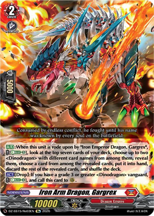 Iron Arm Dragon, Gargrex — DZ-SS15/Re03EN — RE — English