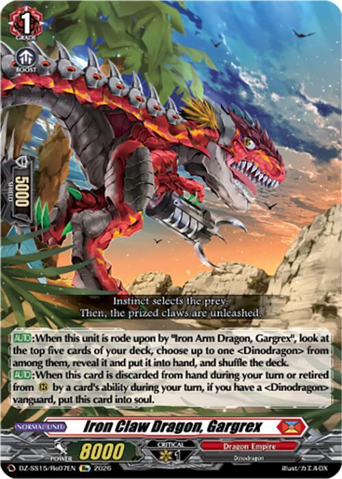 Iron Claw Dragon, Gargrex — DZ-SS15/Re07EN — RE — English
