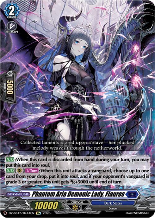 Phantom Aria Demonic Lady, Flauros — DZ-SS15/Re14EN — RE — English