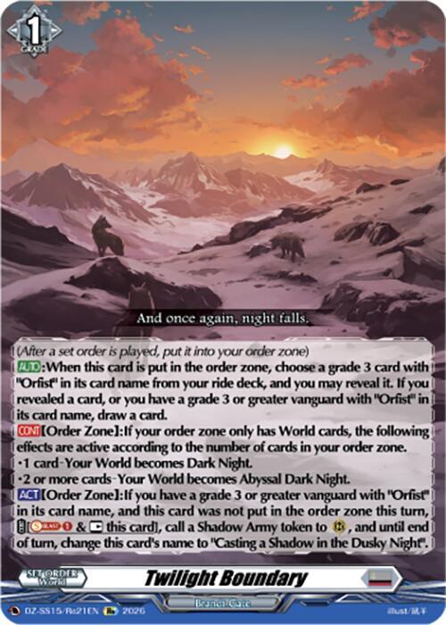 Twilight Boundary — DZ-SS15/Re21EN — RE — English