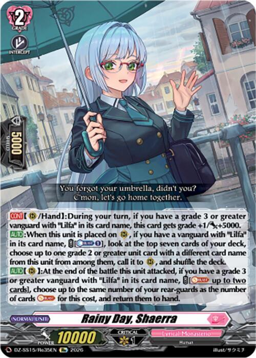 Rainy Day, Shaerra — DZ-SS15/Re35EN — RE — English