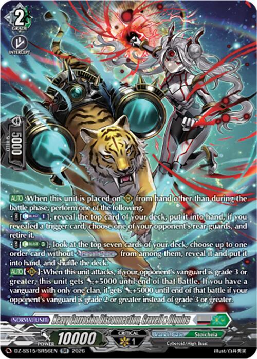Heavy Corrosion Disconnection, Gravell & Olgulus — DZ-SS15/SR56EN — SR — English